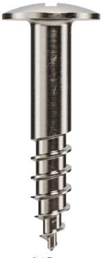 Half thread screw for fixation and tenting