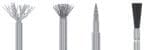 NiTi implant cleaning brushes